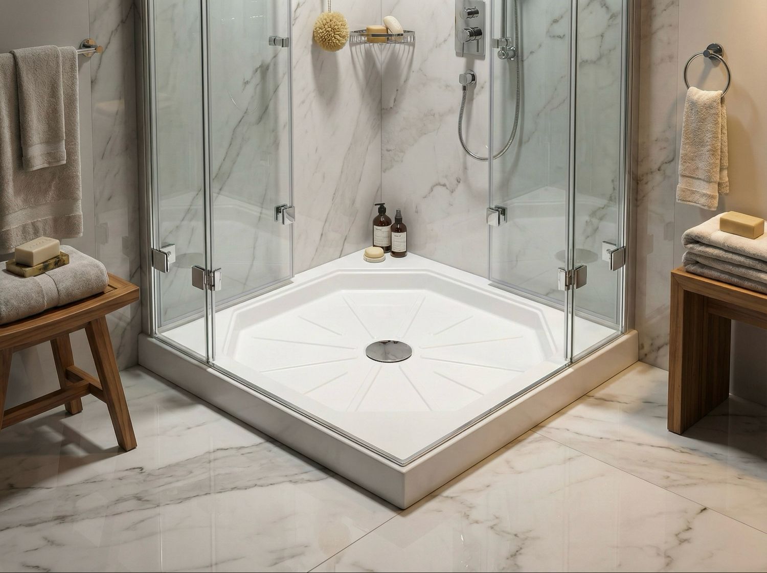 Shower Tray Sunset 70 x 70 cm or 80 x 80 cm without drainage