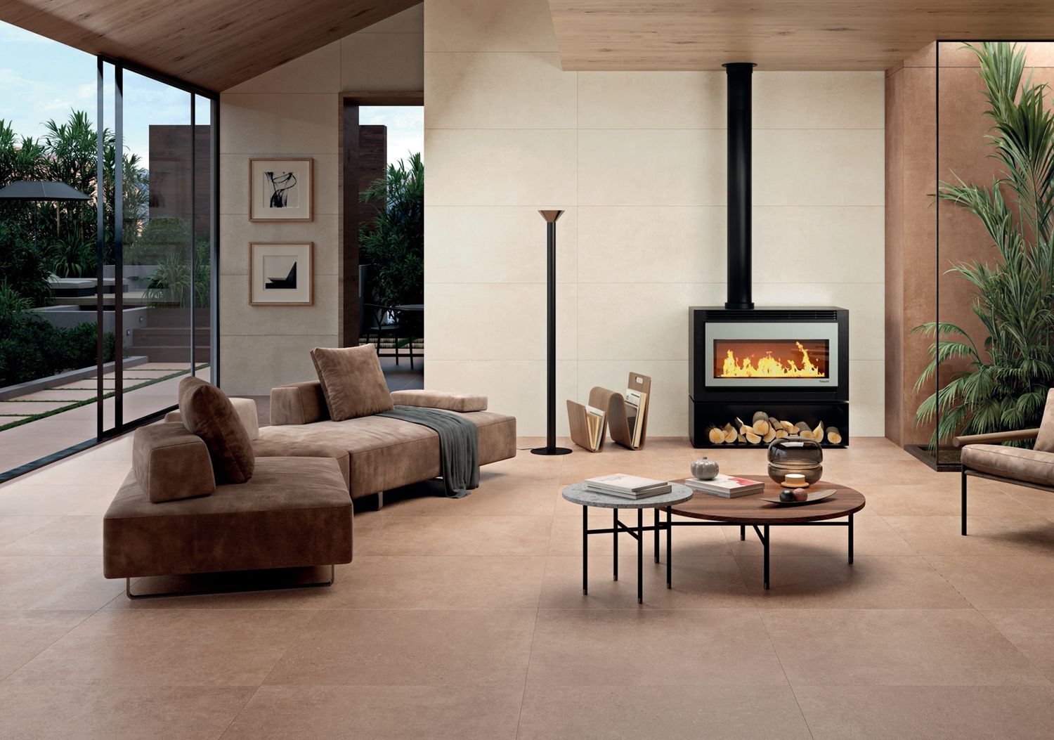 Grès cérame Tagina City Stone Mattone mat 60 x 120 cm, rectifié