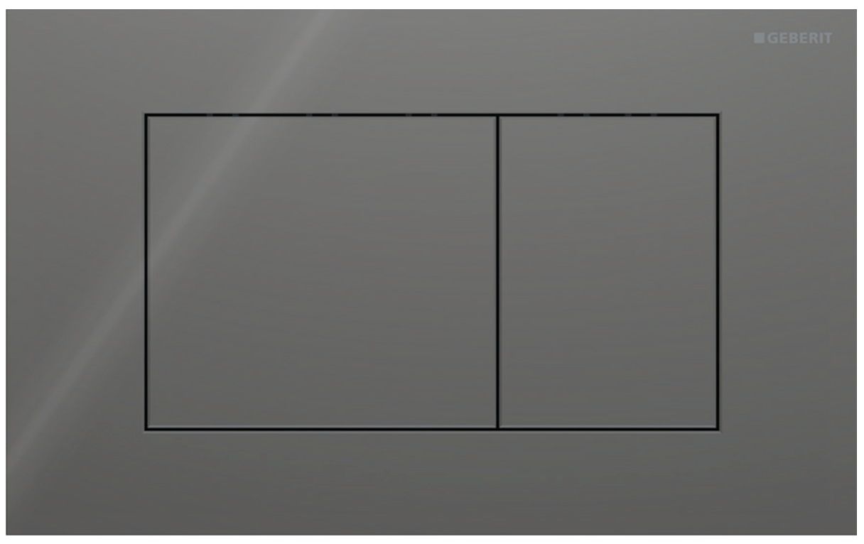 Geberit Sigma40 Flush Plate square / Velvet Gray