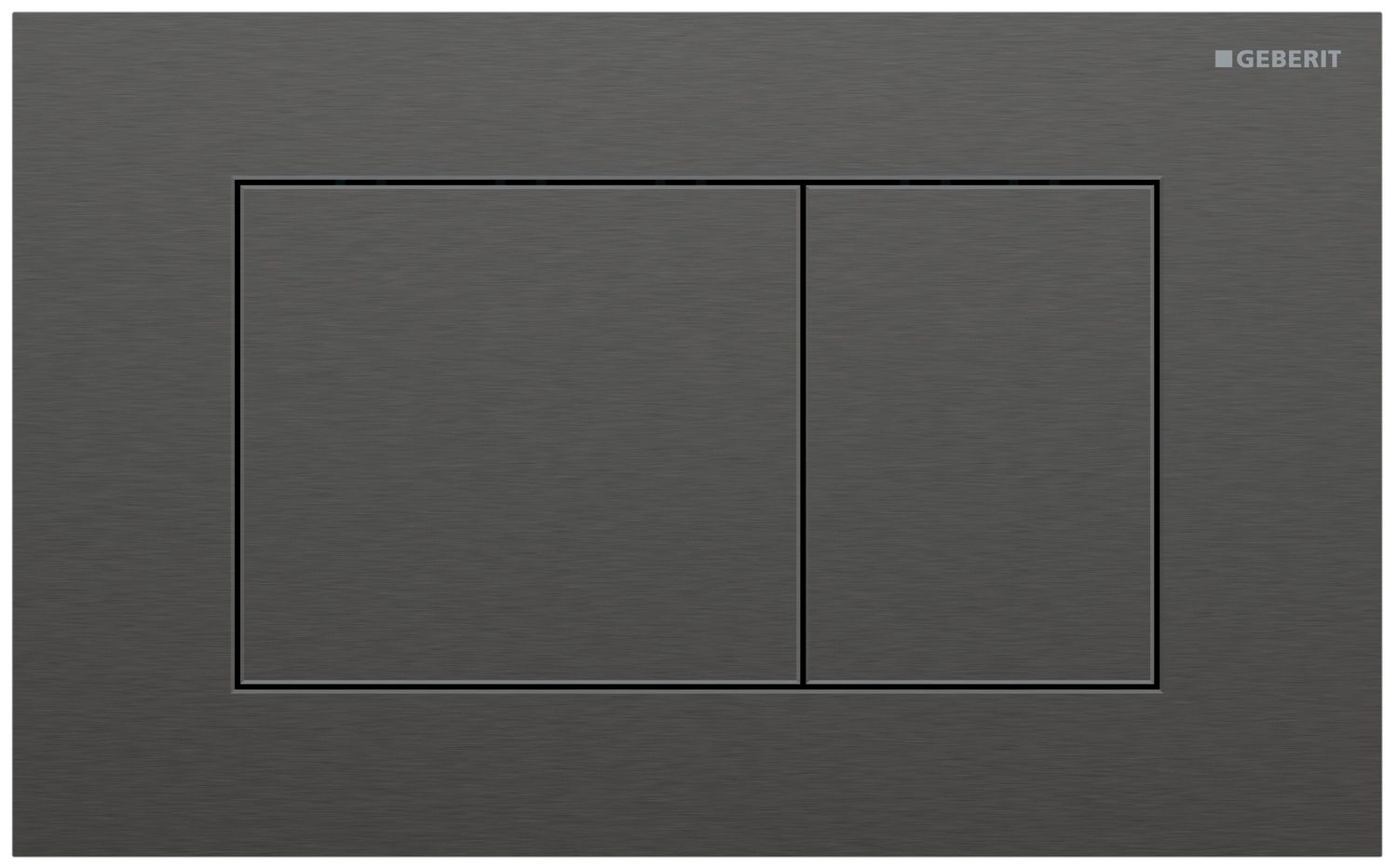 Geberit Sigma40 Square Flush Plate / Brushed Black Chrome / Easy Clean Coating + Fingerprint Resistant