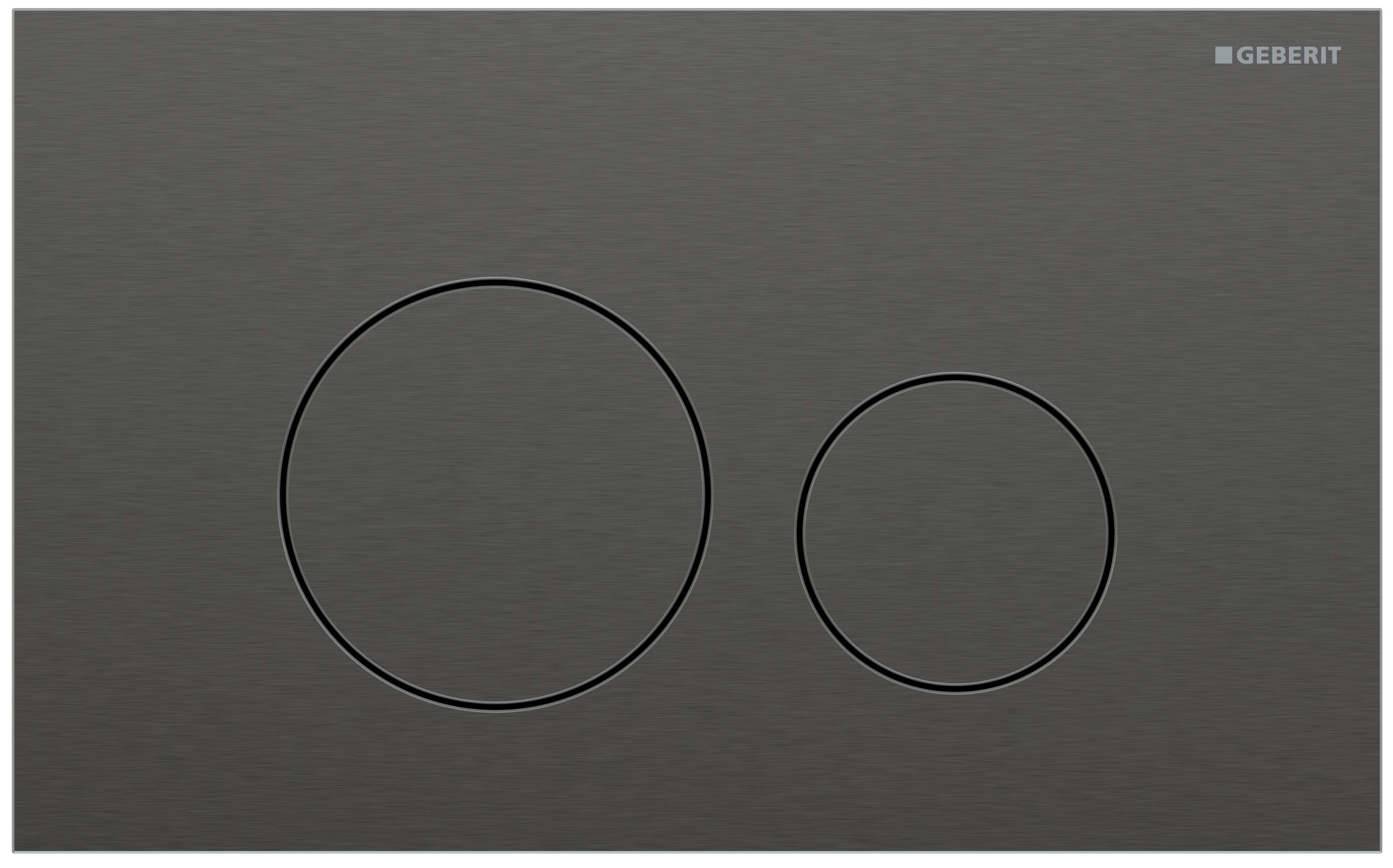 Plaque de déclenchement Geberit Sigma40 / Noir chromé brossé / Revêtement Easy Clean + Anti-Traces de doigt