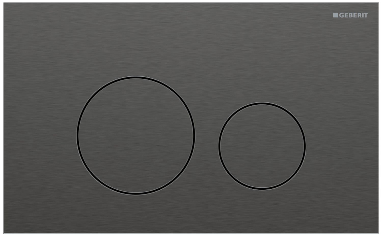 Geberit Sigma40 Flush Plate / Brushed Black Chrome