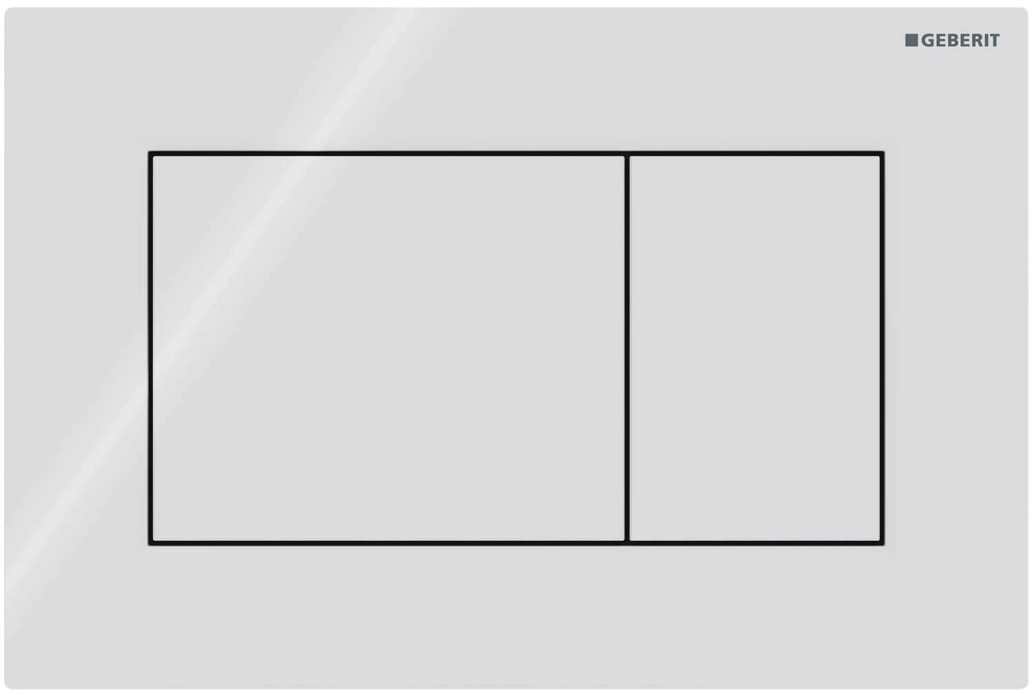 Geberit Sigma01 Square Trigger Plate / Alpine White