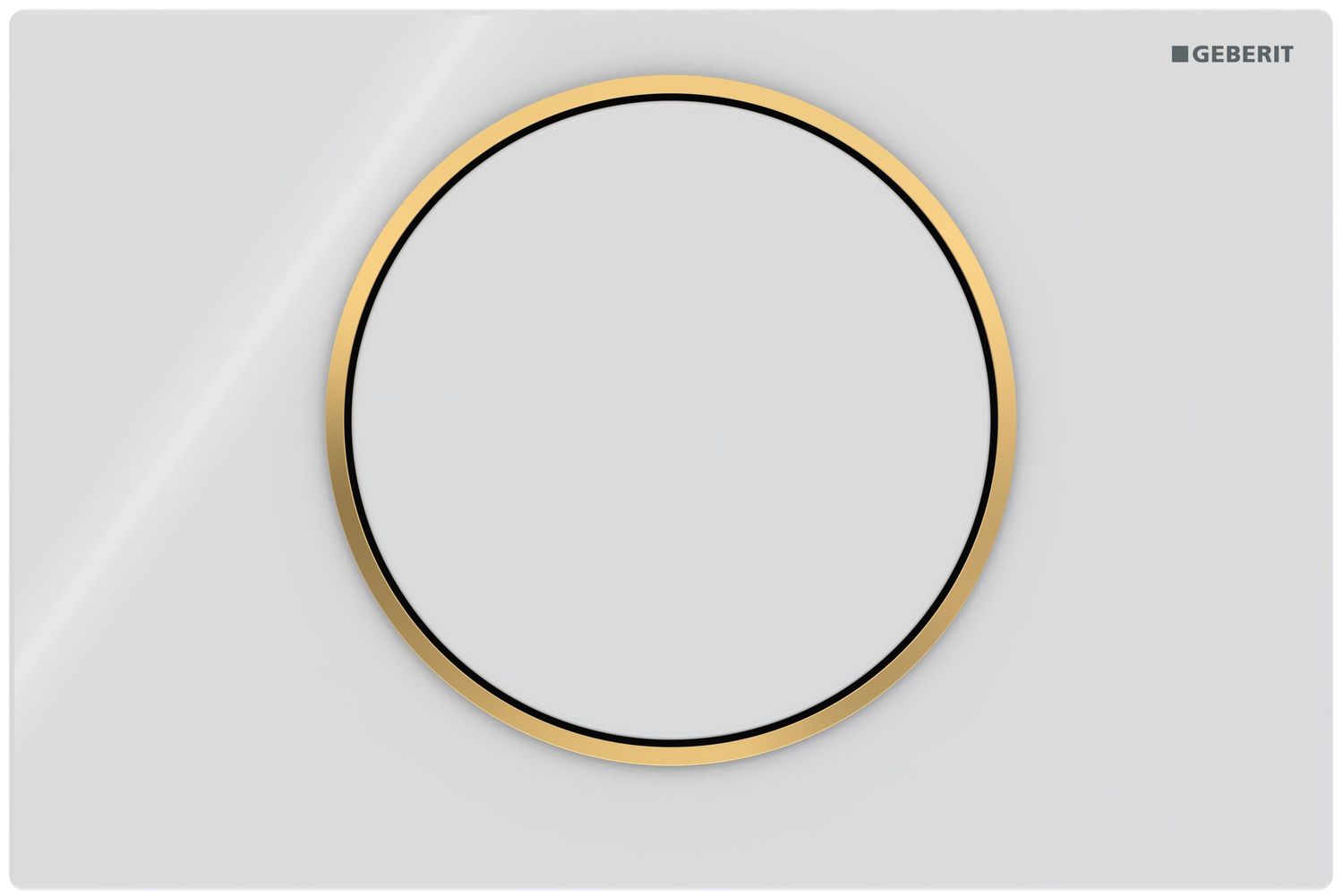 Geberit Sigma10 Actuation Plate / White Gold