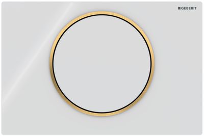 Geberit Sigma10 Actuation Plate / White Gold
