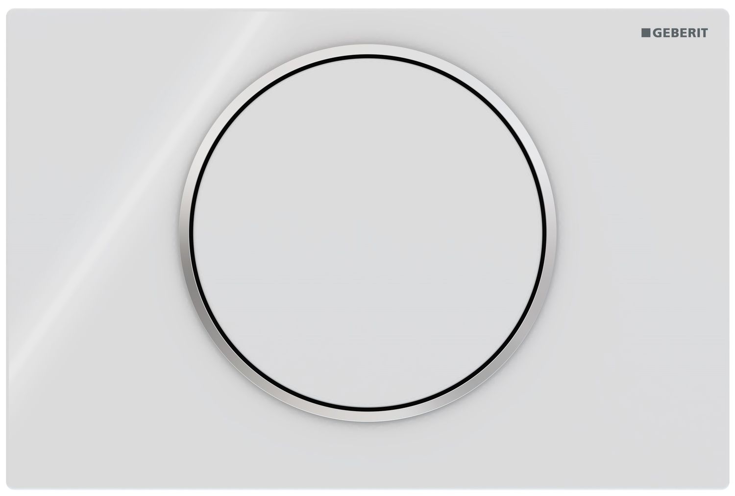 Geberit Sigma10 Actuation Plate / White Chrome