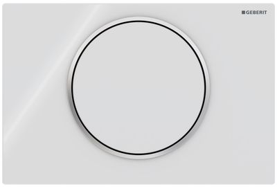 Geberit Sigma10 Actuation Plate / White Chrome