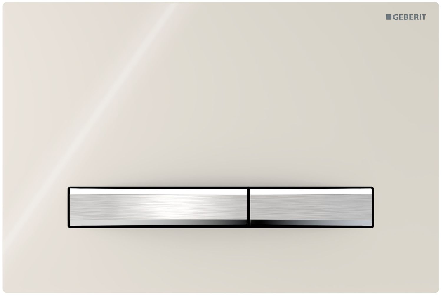 Geberit Sigma50 Actuation Plate / Grey Sand Glass - Chrome