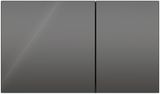 Geberit Sigma70 plaque de déclenchement, verre brillant gris velouté, design minimaliste élégant.