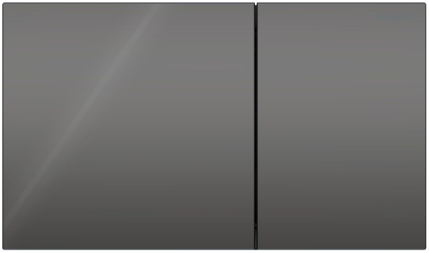 Plaque de déclenchement Geberit Sigma70 / Verre brillant gris velouté — vue 3
