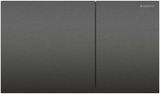 Geberit Sigma70 plaque de déclenchement, noir chromé brossé, Easy Clean, Anti-Traces de doigt.