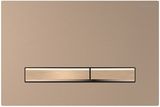 Geberit Sigma50 plaque de déclenchement, or rouge brossé, Easy Clean, Anti-Traces de doigt, brushed red gold.