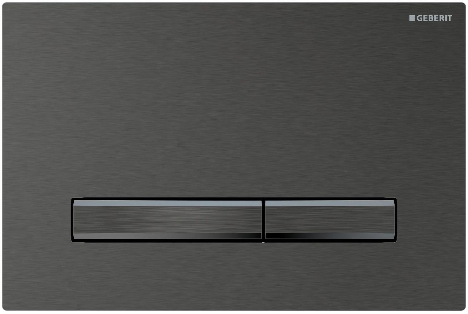 Geberit Sigma50 Actuation Plate / Brushed Chrome Black - Chrome Black