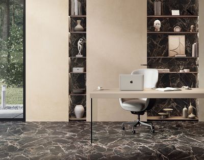 Grès cérame Tagina Luci D’oro Ossidiana soft 60 x 120 cm, rectifié