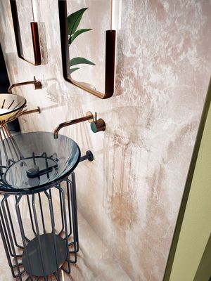 Grès cérame Tagina Onyx Diamond Flamingo brillant 60 x 120 cm, rectifié