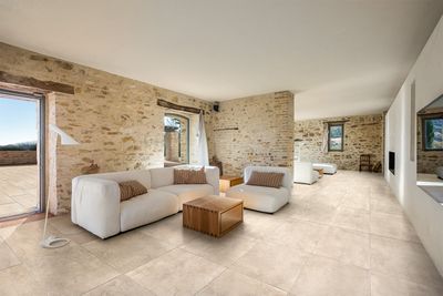 Grès cérame Tagina Mediterranea dor naturel mat 90 x 90 cm, rectifié