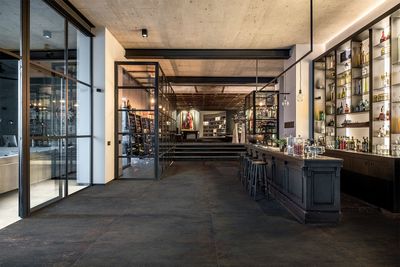 Grès cérame Tagina Metal Titanium mat 120 x 120 cm, rectifié