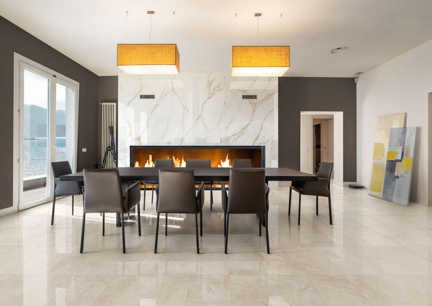 Tagina Pietra d’Orvieto Beige Glossy Porcelain Stoneware 60 x 120 cm, Rectified