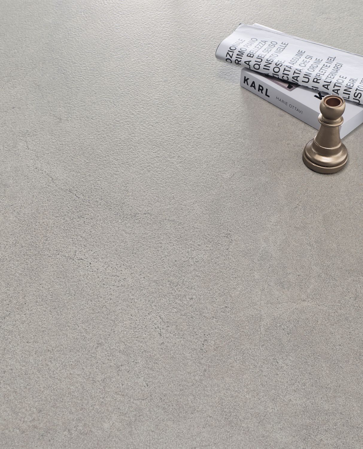 Grès cérame Tagina Pietra d’Orvieto Cenere bouchardé 60 x 120 cm, rectifié