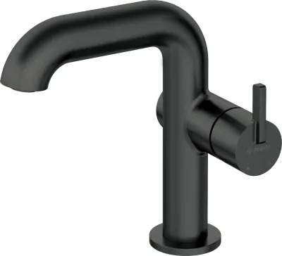 Deante Silia 128 Basin Mixer Without Waste in Matte Black