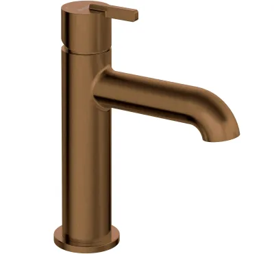 Deante Silia 100 Basin Mixer without Waste in Brushed Bronze PVD