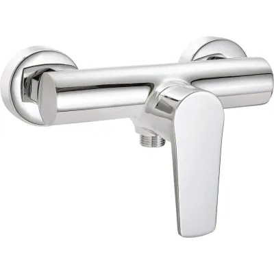 Chrome Shower Mixer Deante Tubo