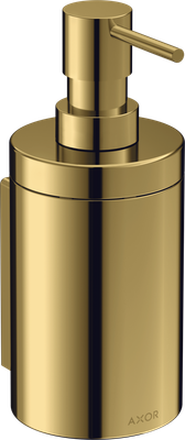 Distributeur de savon liquide Axor Universel Circulaire en doré poli