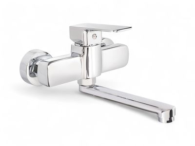 Mitigeur de cuisine mural Neo Maro 238 avec bec pivotant en chromé