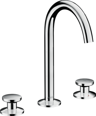 Mélangeur de lavabo 3 trous Axor One 170 surélevé avec bonde push-open