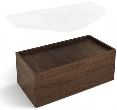 Wall-Mounted Base Cabinet 100 cm for Bathroom (without Basin)