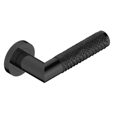 Paire de poignées de porte PVD bronze brown contour motif python THG Paris - Collection "Paris"