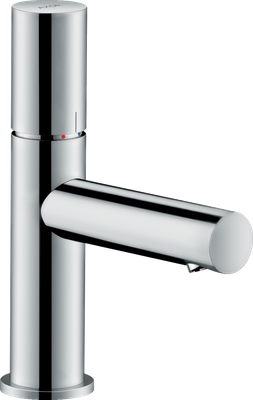 Mitigeur de lavabo AXOR Uno 80 avec poignée zéro et garniture de vidage