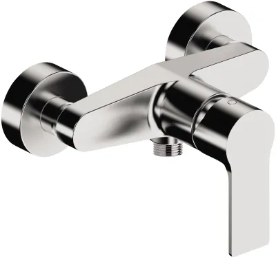 Shower mixer with front lever Remer Energy in chrome-plated brass