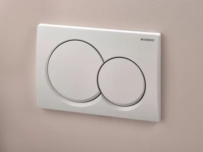 Alpha01 Round Flush Plate / White