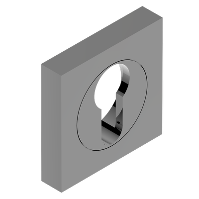 Entrée de clé pour cylindre européen PVD graphite THG Paris ​- Collection "Genève"