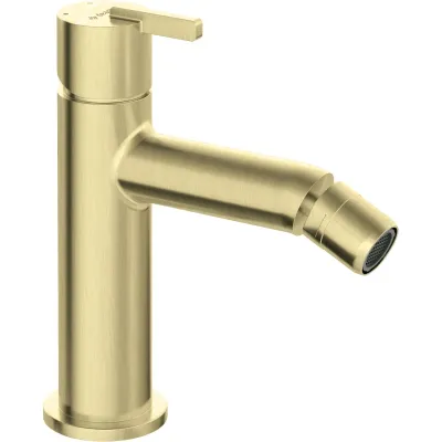 Bidet Mixer Deante Silia without Drain in Brushed Gold