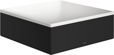 Vasque à poser AXOR Suite carrée 28,5 x 28,5 cm, en noir mat