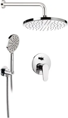 Built-in shower set Remer Classline in chrome-plated brass