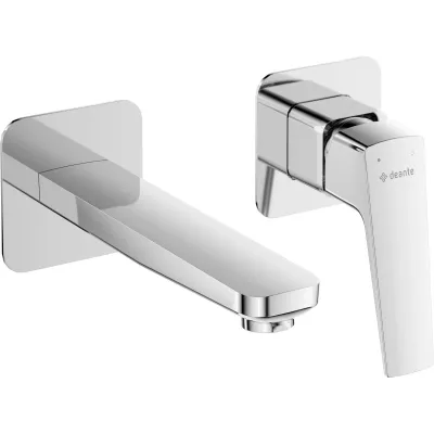 Deante Blur 181 mm Built-in Basin Mixer without Waste in Chrome