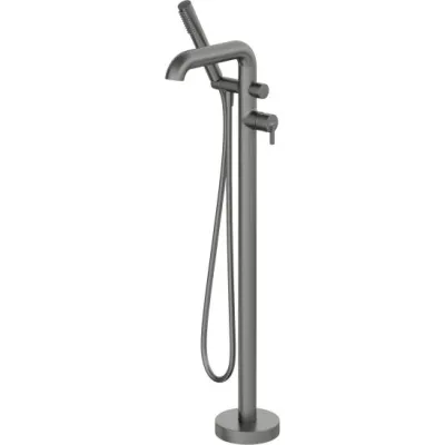 Bath/Shower Mixer Deante Silia for Floor Mounting in Titanium