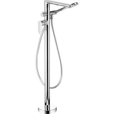Bath/Shower Mixer Deante Alpinia for Floor Installation in Chrome