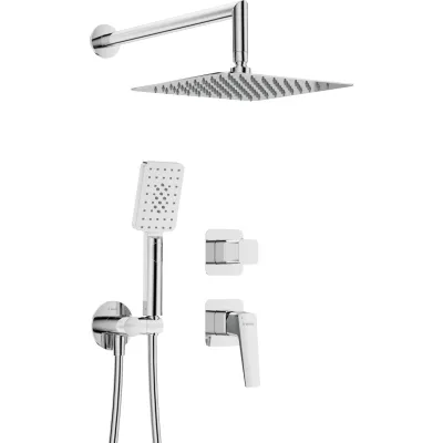 Deante Blur 250 Concealed Shower Set in Chrome