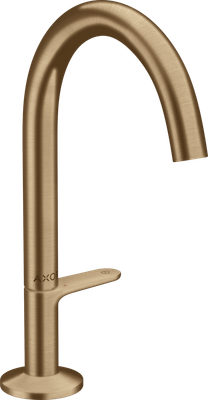 Mitigeur de lavabo AXOR One Select 170 avec bonde push-open en bronze brossé