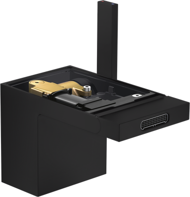 Mitigeur de bidet AXOR MyEdition sans plaque, avec bonde push-open en noir mat