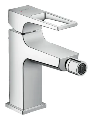Mitigeur de bidet Hansgrohe Metropol avec poignée étrier et bonde push-open