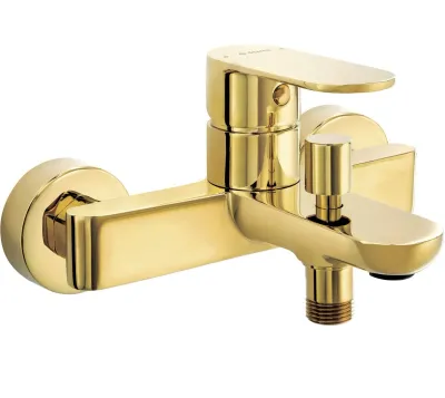 Bath/Shower Mixer Deante Alpinia in Polished Gold