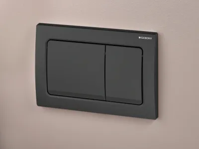 Alpha01 Square Flush Plate / Matte Black