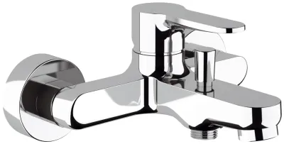 Chrome-plated brass Remer Winner bath/shower mixer