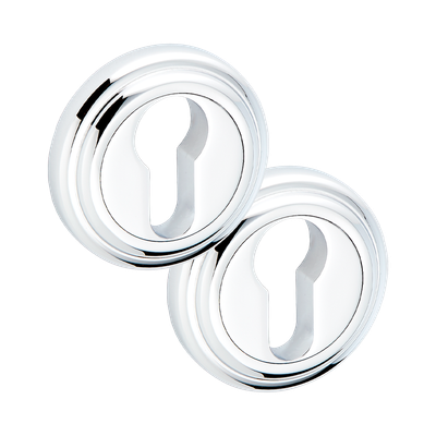 Entrée de clé pour cylindre européen chromé THG Paris ​- Collection "London"