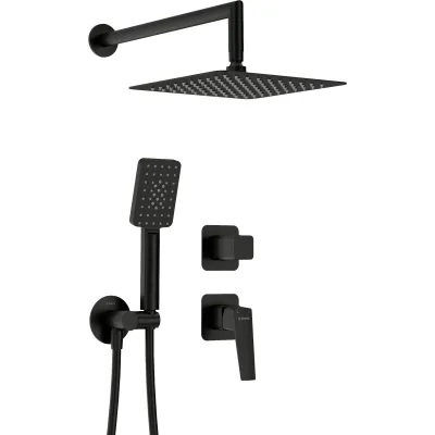 Deante Blur 250 Matte Black Shower Set